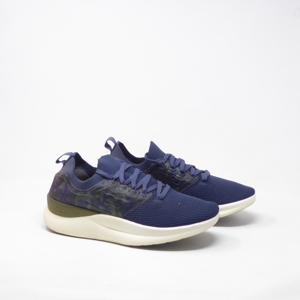 Moshn Women Pulse Sneakers Blue Camo Mesh Walking Shoes 8.5